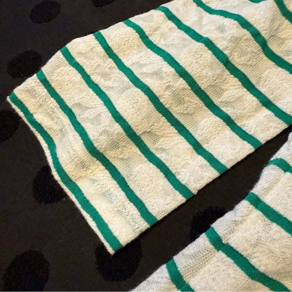 Christopher & Banks Green & White Striped Shirt - Picture 4 of 4